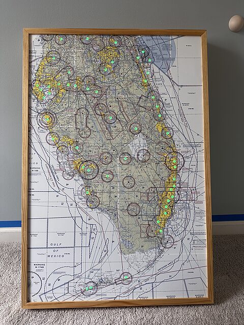 METAR map of southern Florida